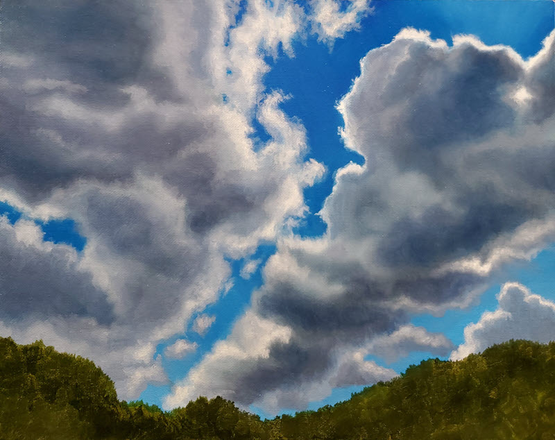 Cloud Watching, an oil painting by Alison Shepard
